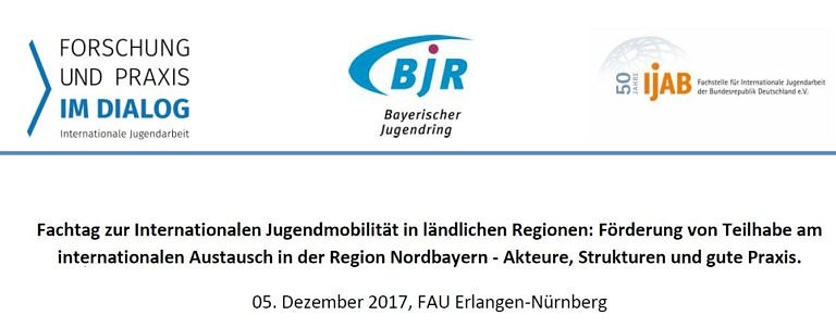 Fachtag „Förderung von Teilhabe am internationalen Austausch in der Region Nordbayern. Akteure, Strukturen und gute Praxis“